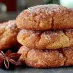 brown sugar pumpkin snickerdoodle cookies - featured image