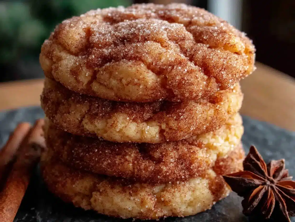 brown sugar pumpkin snickerdoodle cookies preparation steps