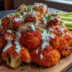buffalo cauliflower bites - featured image