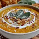 butternut squash soup with fried sage - featured image