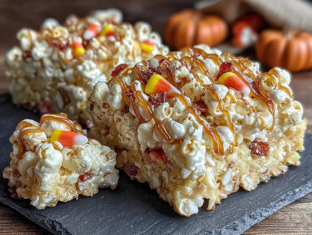candy corn popcorn bark - featured image