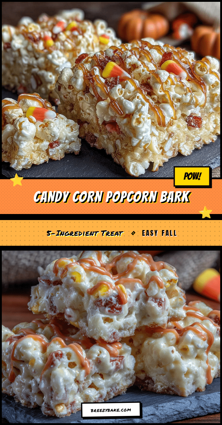 candy corn popcorn bark recipe
