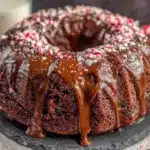 chocolate peppermint bundt cake - featured image