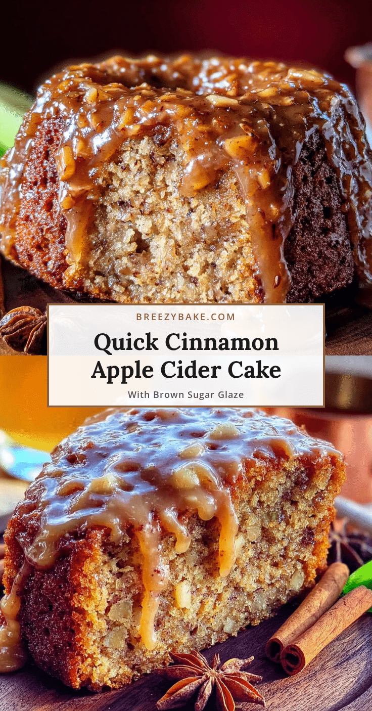 cinnamon apple cider cake recipe