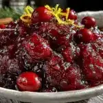 cranberry orange sauce with fresh ginger - featured image