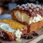 cream cheese stuffed pumpkin bread - featured image