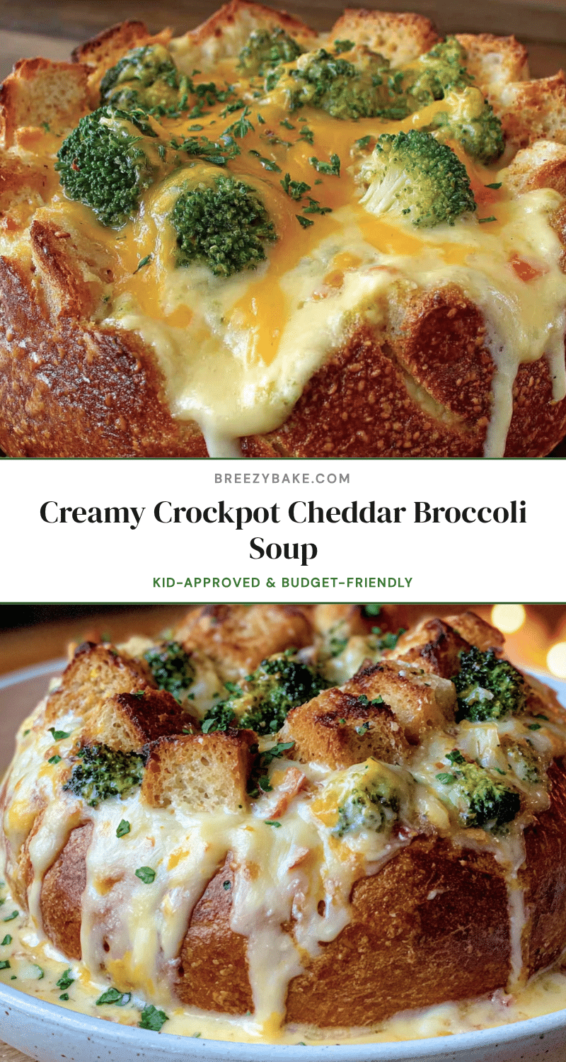 creamy crockpot cheddar broccoli soup recipe