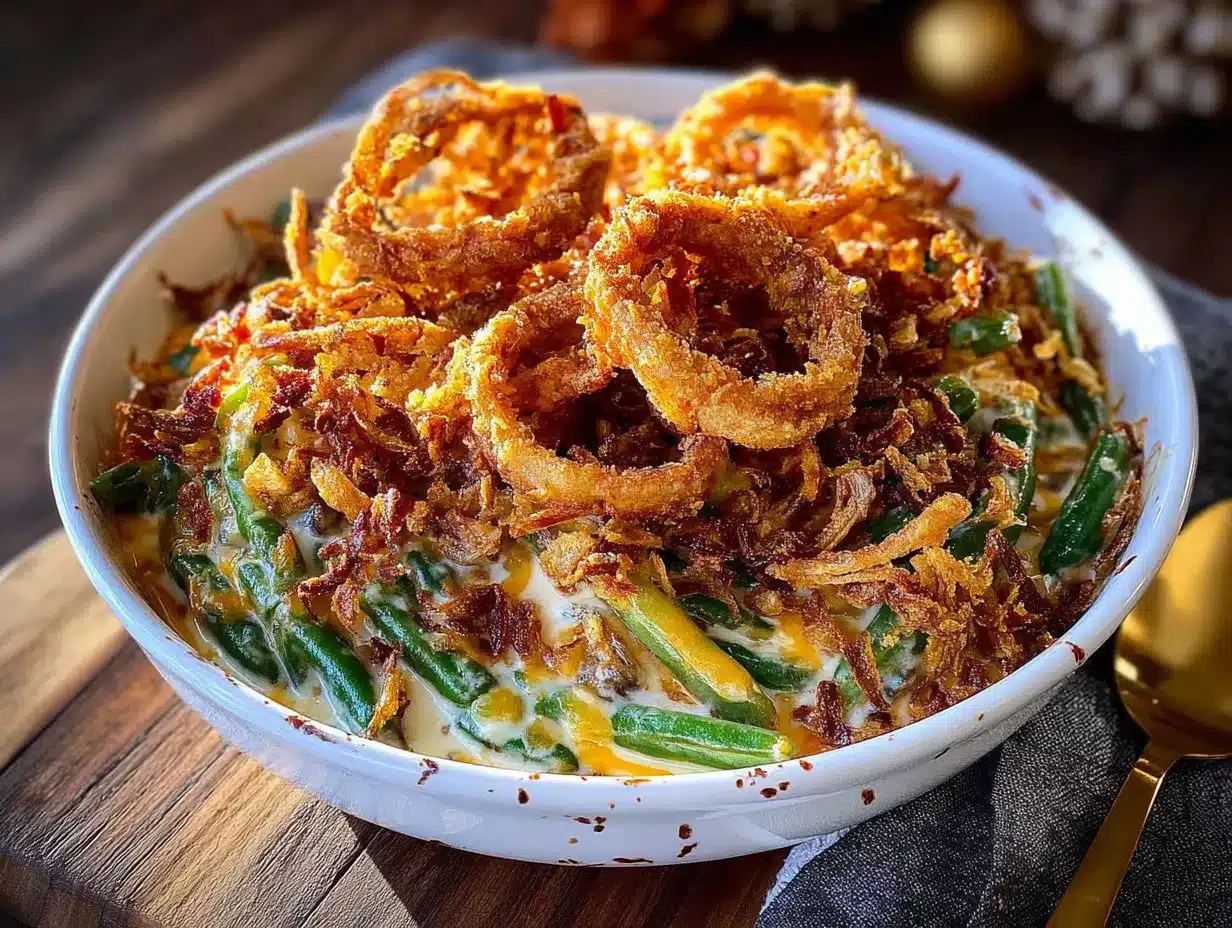 crispy green bean casserole preparation steps