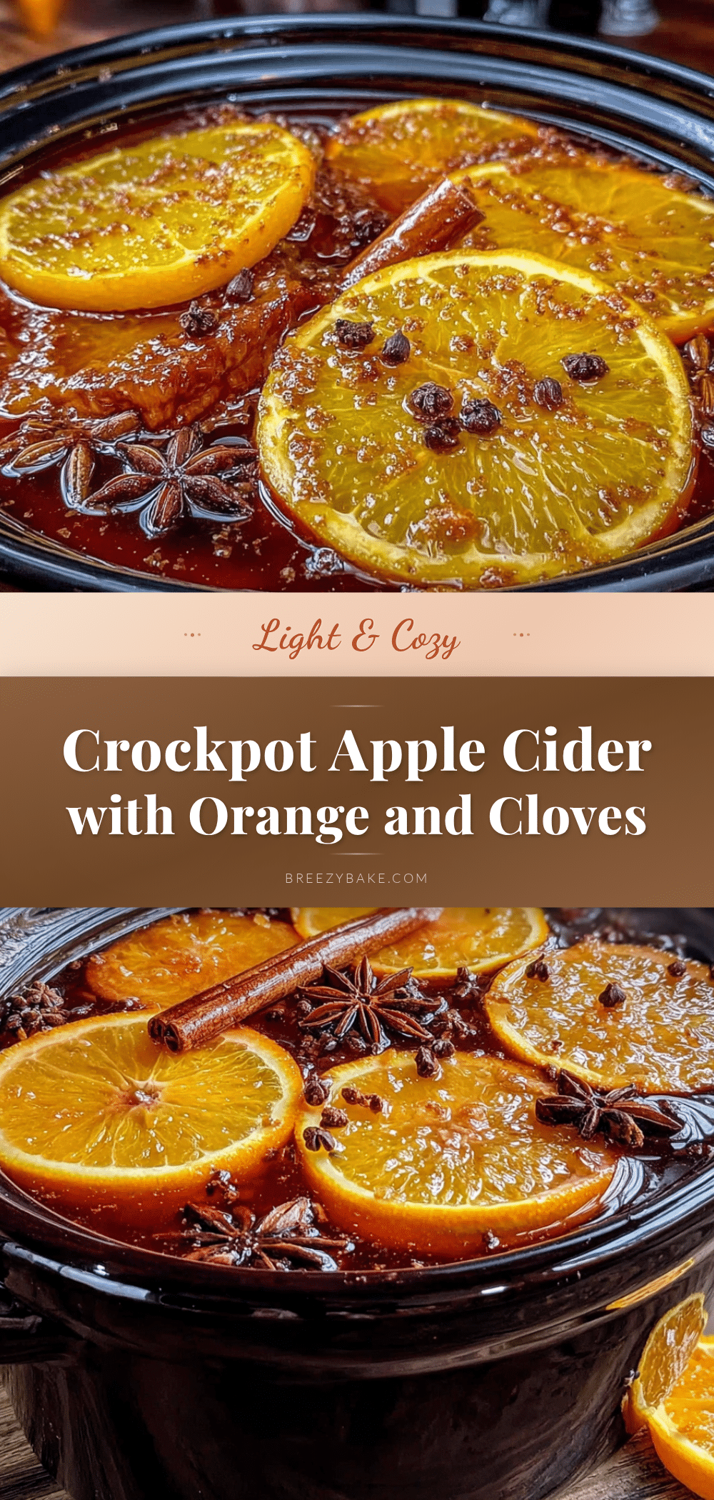 crockpot apple cider with orange and cloves recipe
