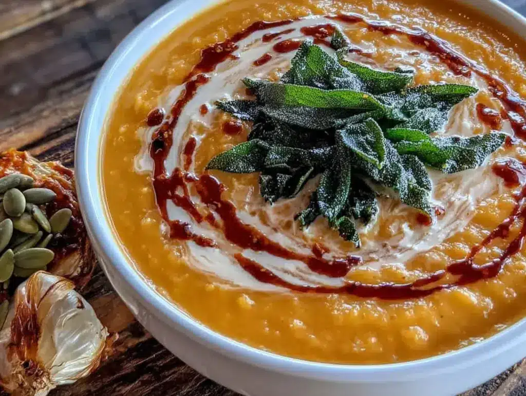 crockpot butternut squash soup - featured image