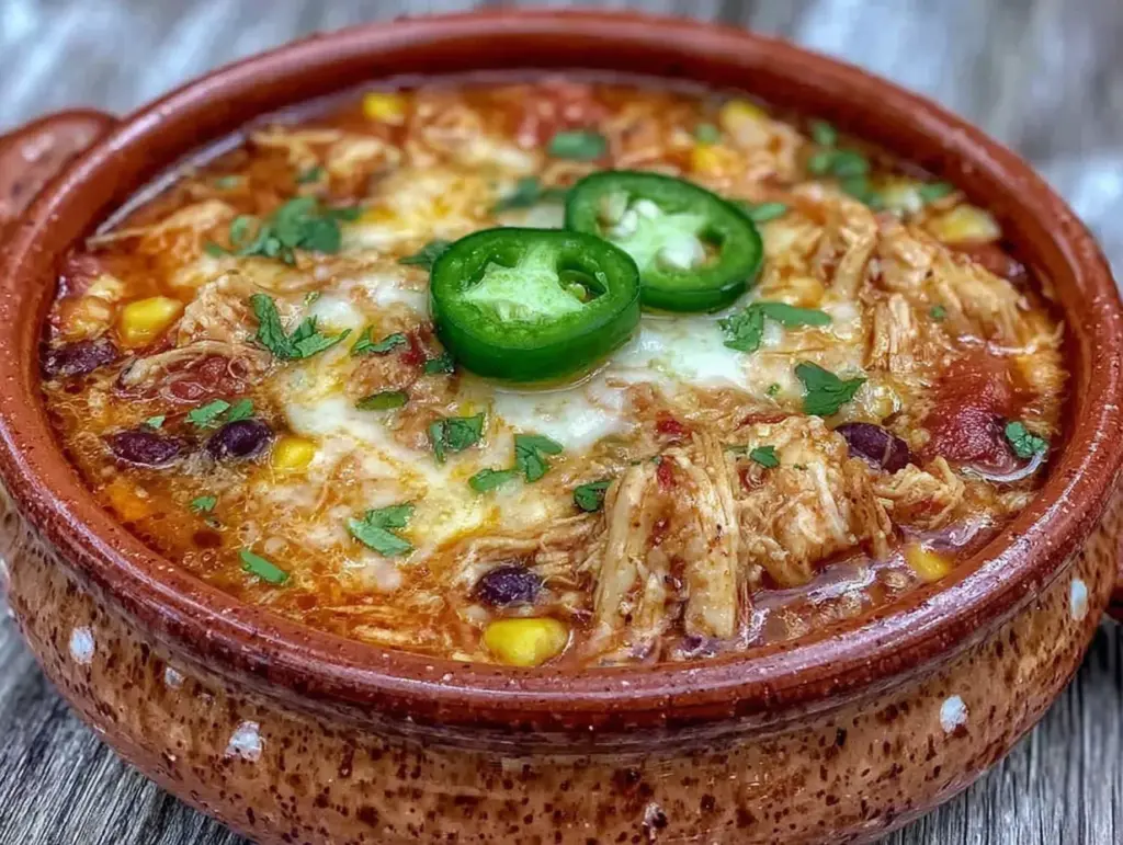 crockpot chicken enchilada soup - featured image