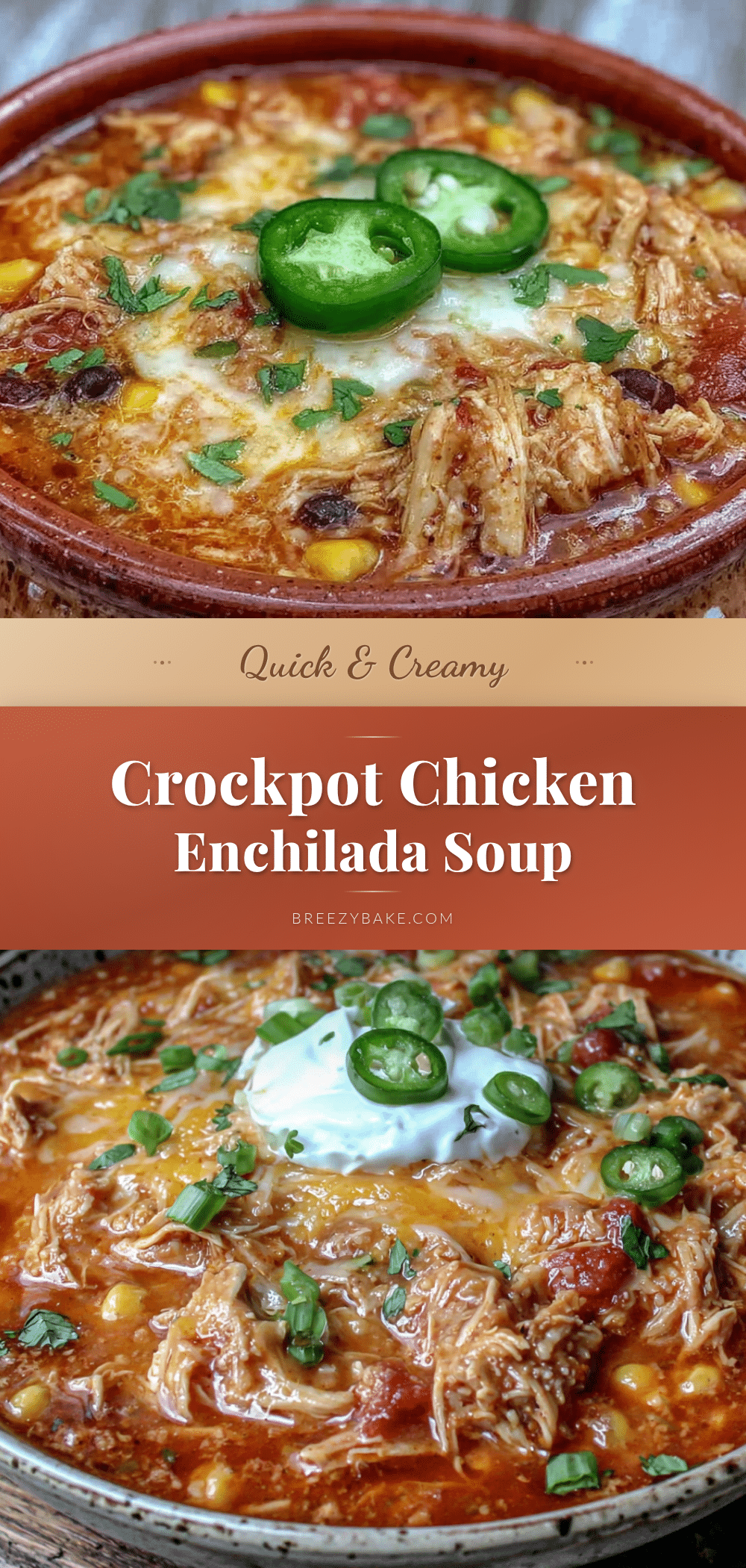 crockpot chicken enchilada soup recipe