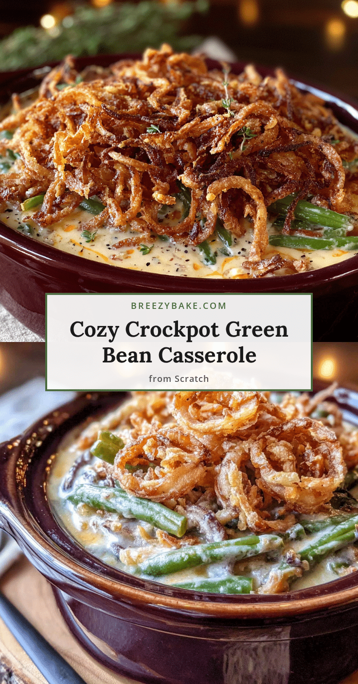 crockpot green bean casserole recipe