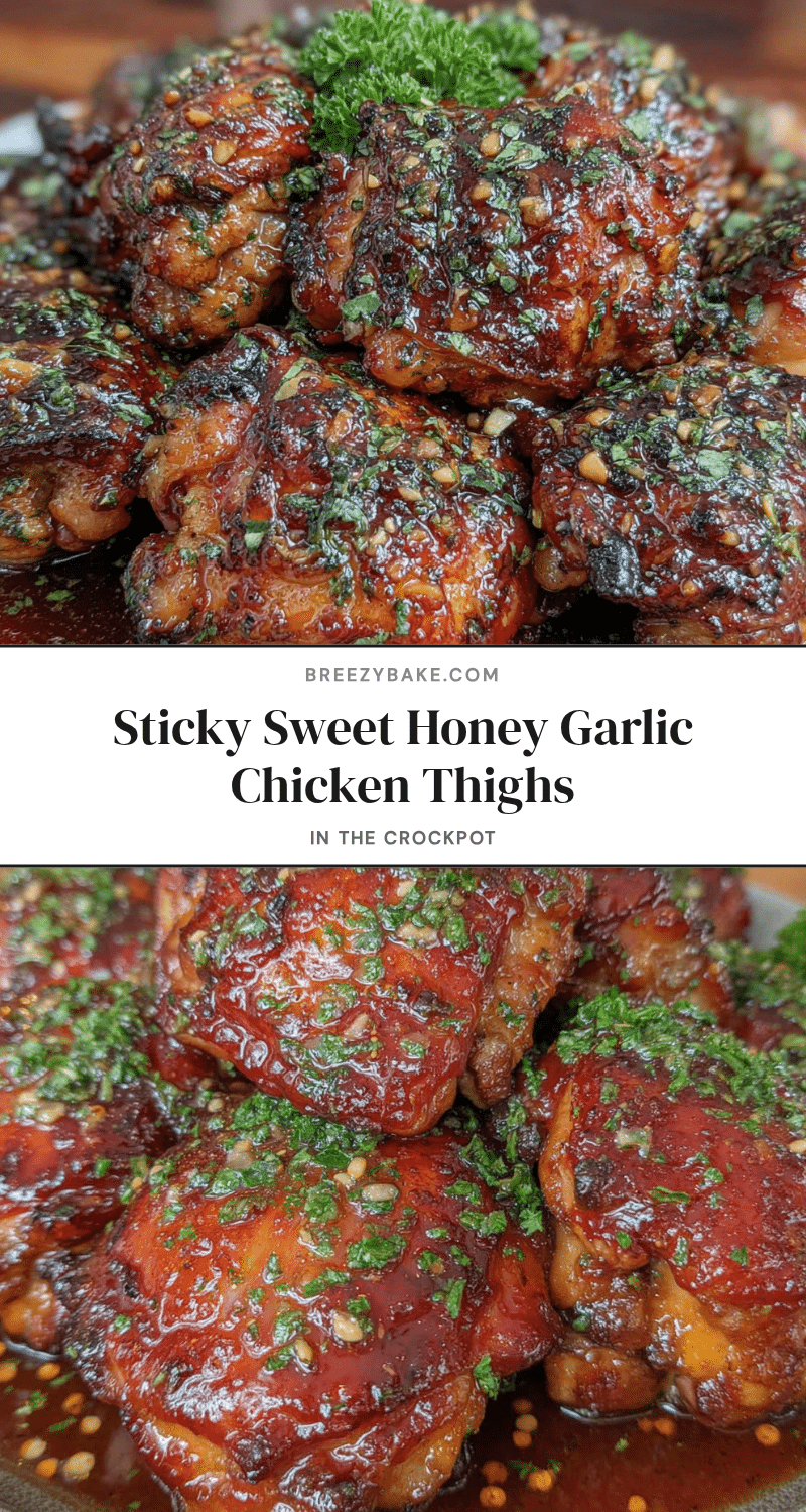 crockpot honey garlic chicken thighs recipe