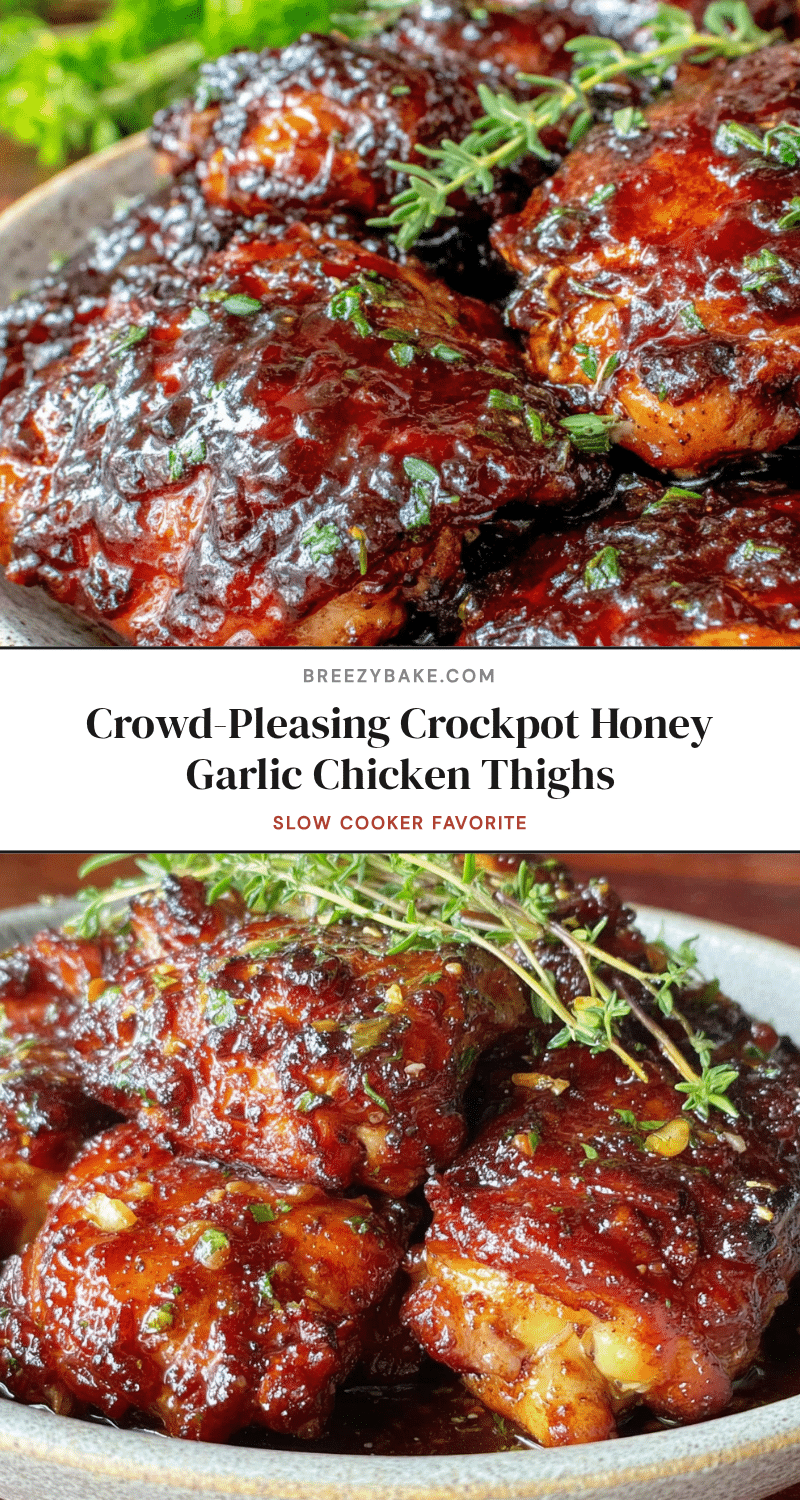 crockpot honey garlic chicken thighs recipe