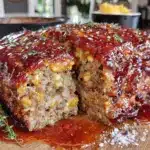 easy classic meatloaf with brown sugar glaze - featured image