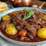 easy crockpot beef stew for fall - featured image