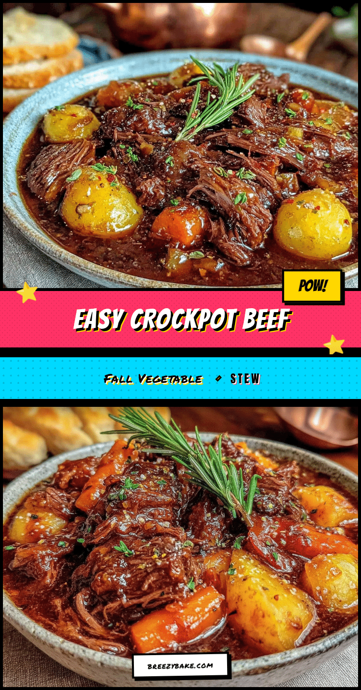 easy crockpot beef stew for fall recipe