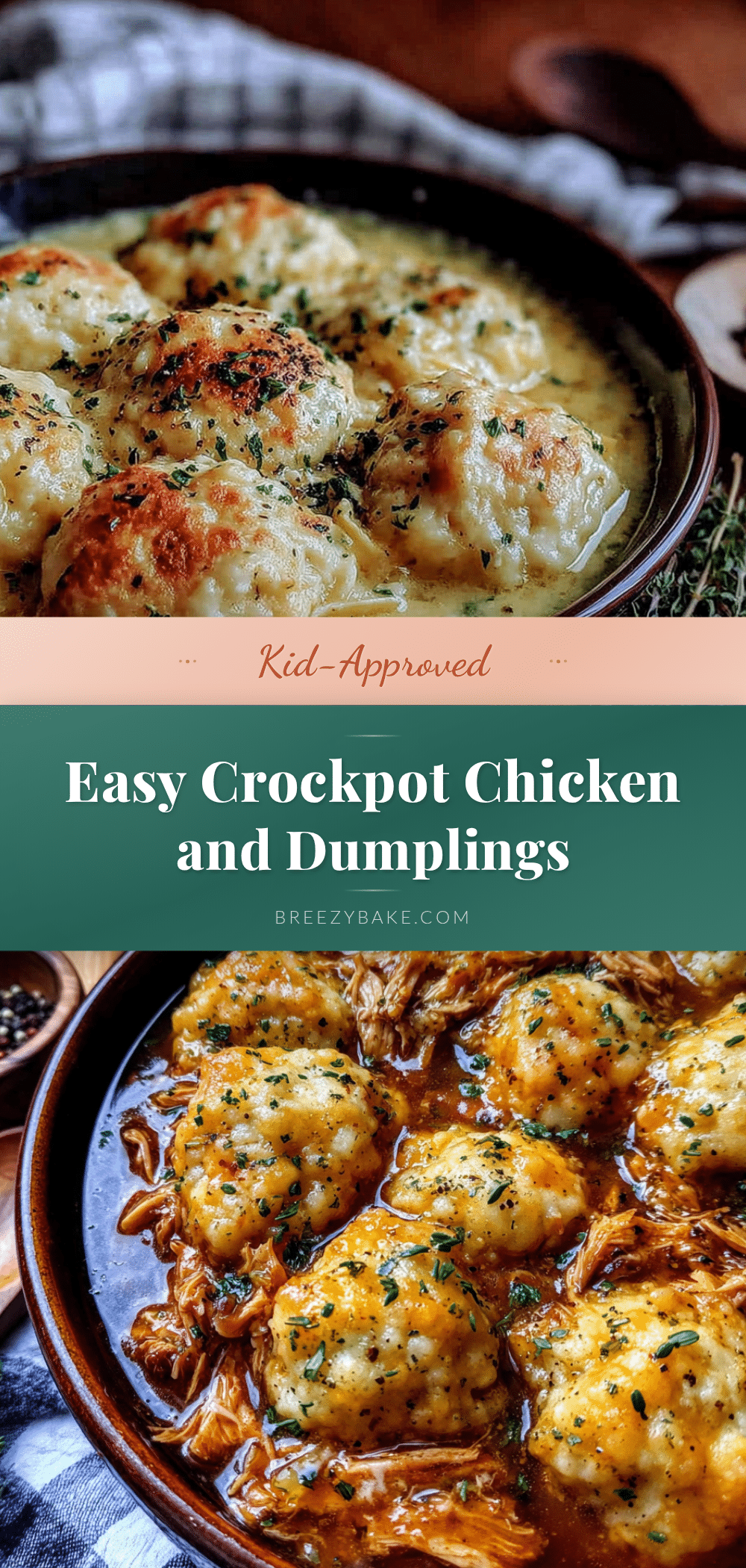 Easy Crockpot Chicken and Dumplings recipe