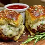 easy game day mini meatball sliders for two - featured image