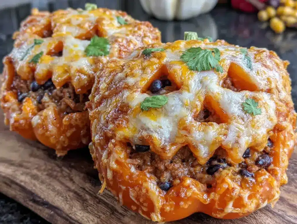 Easy Halloween Stuffed Peppers - featured image
