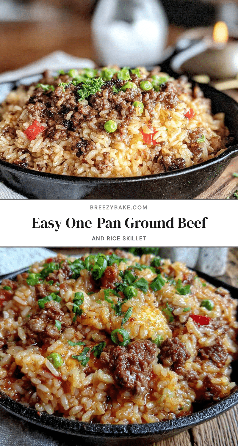 easy one-pan ground beef and rice skillet recipe