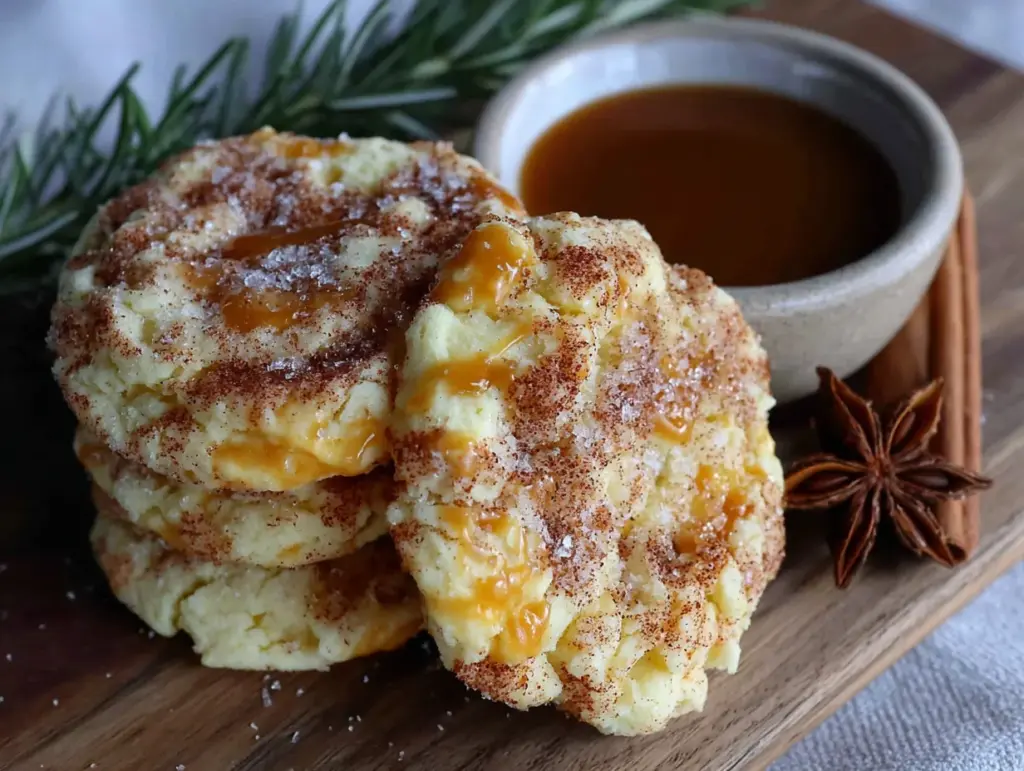 Eggnog Snickerdoodle Cookies - featured image