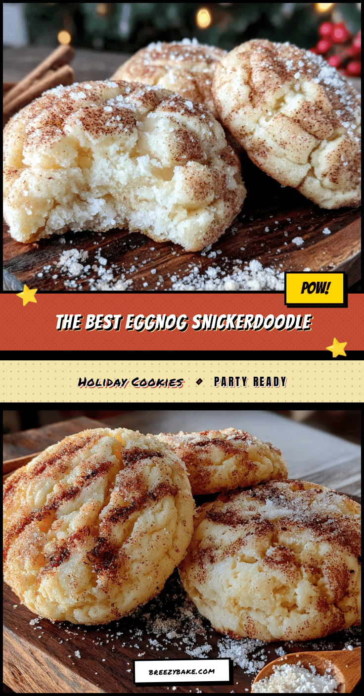 eggnog snickerdoodle cookies recipe