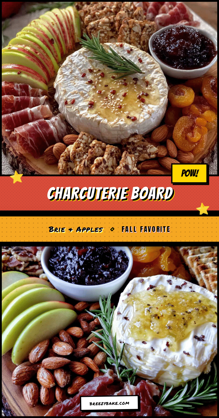 fall charcuterie board with brie and apples recipe