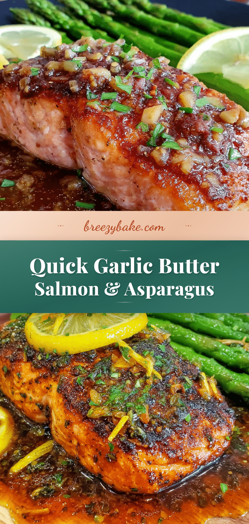 garlic butter salmon with asparagus recipe