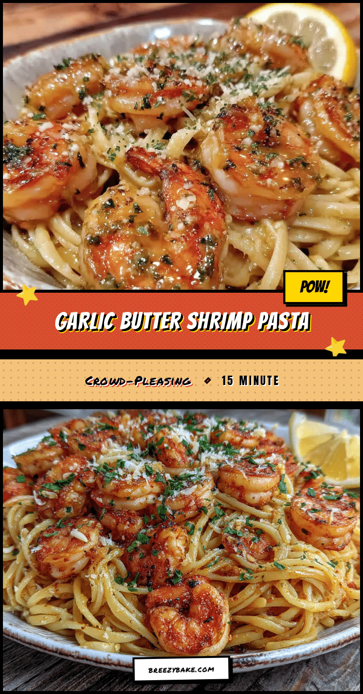 garlic butter shrimp pasta recipe