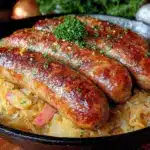 German bratwurst skillet - featured image