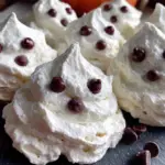 ghost meringue cookies halloween - featured image