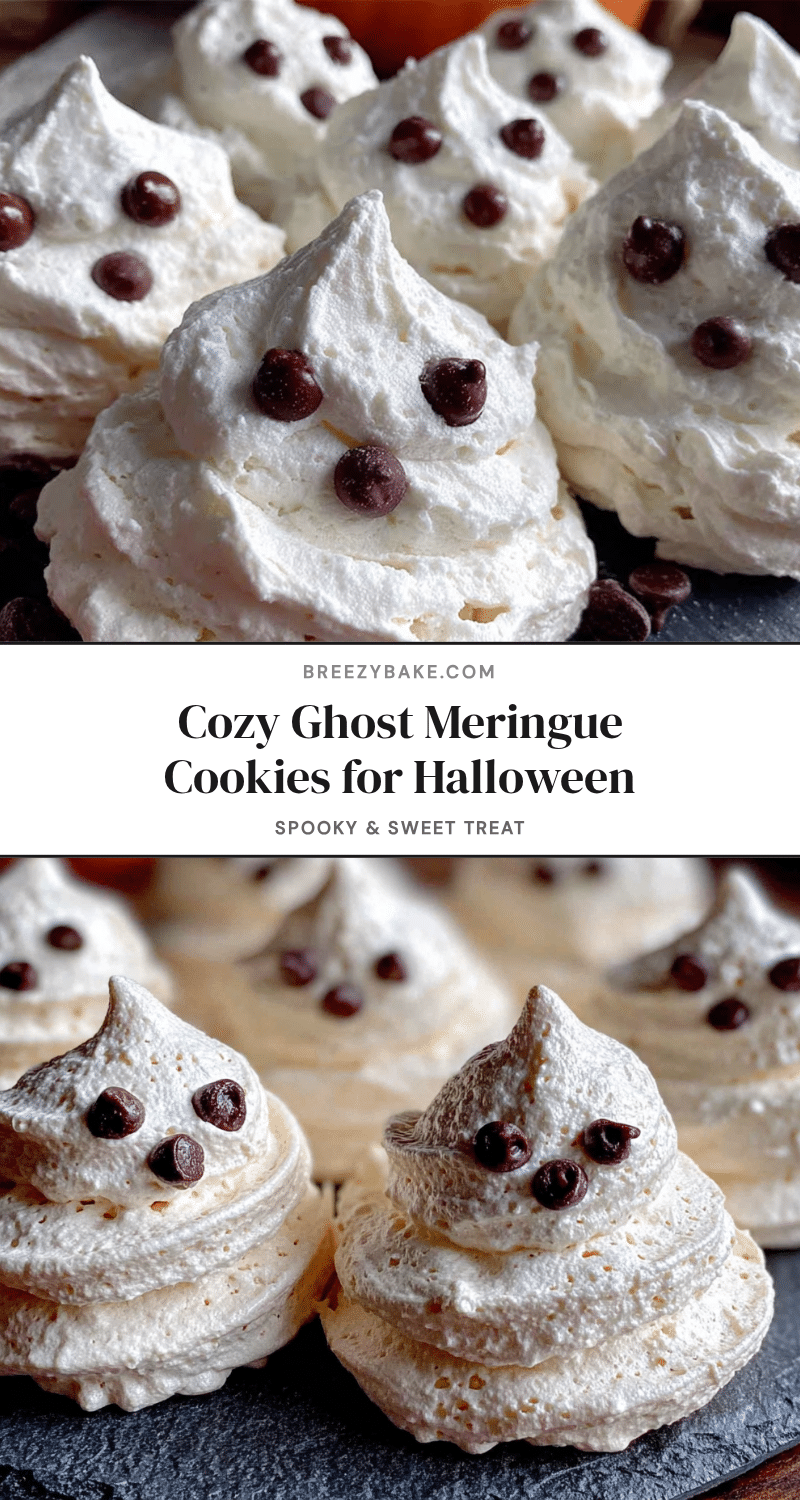 ghost meringue cookies halloween recipe