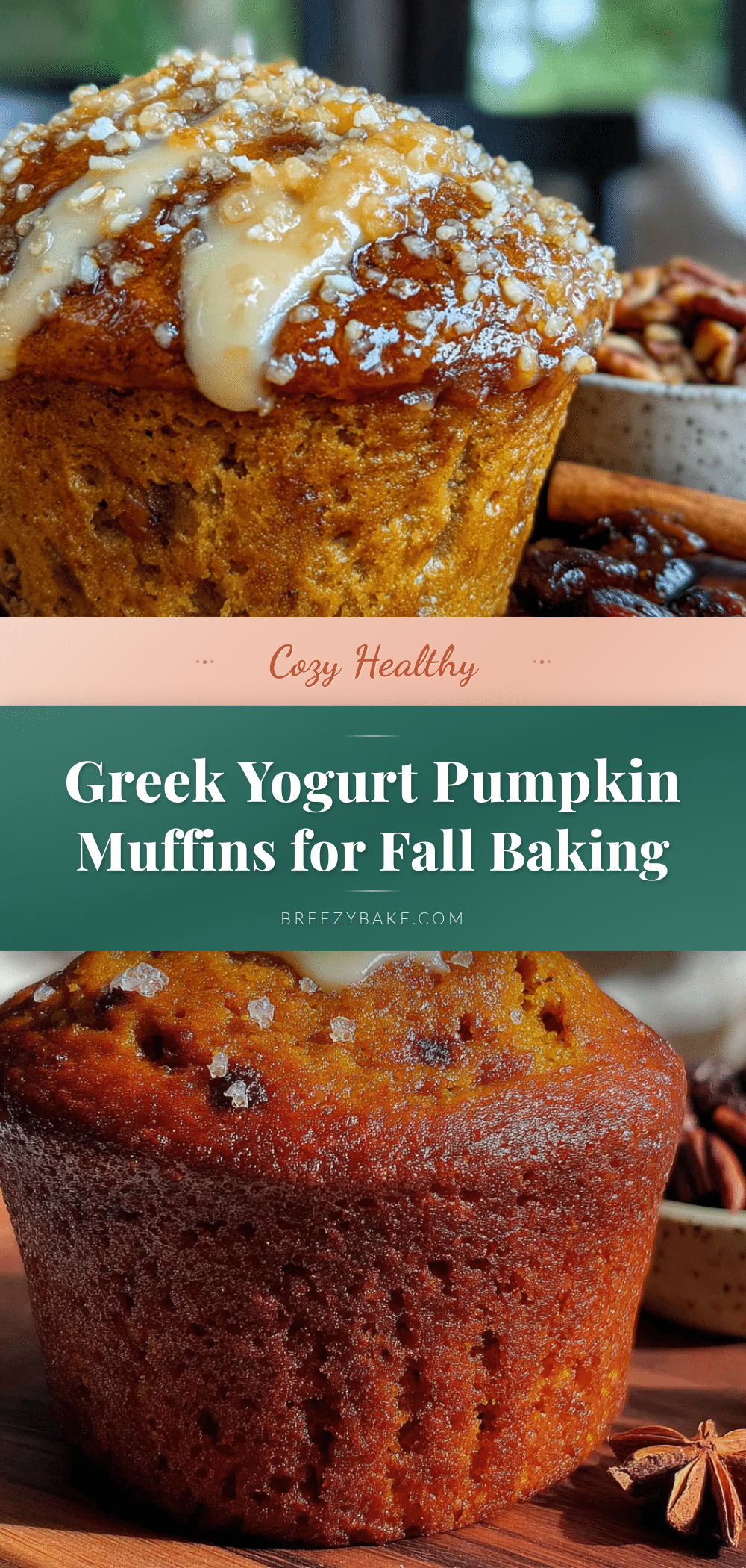 Greek yogurt pumpkin muffins recipe