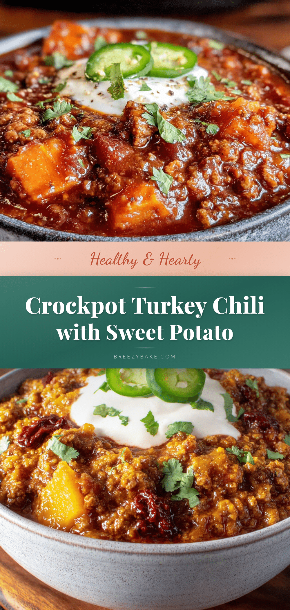 healthy crockpot turkey chili with sweet potato recipe