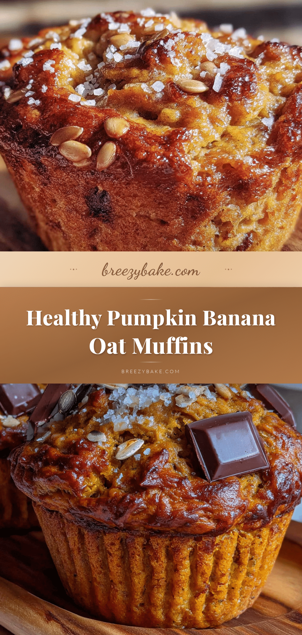 healthy pumpkin banana oat muffins recipe
