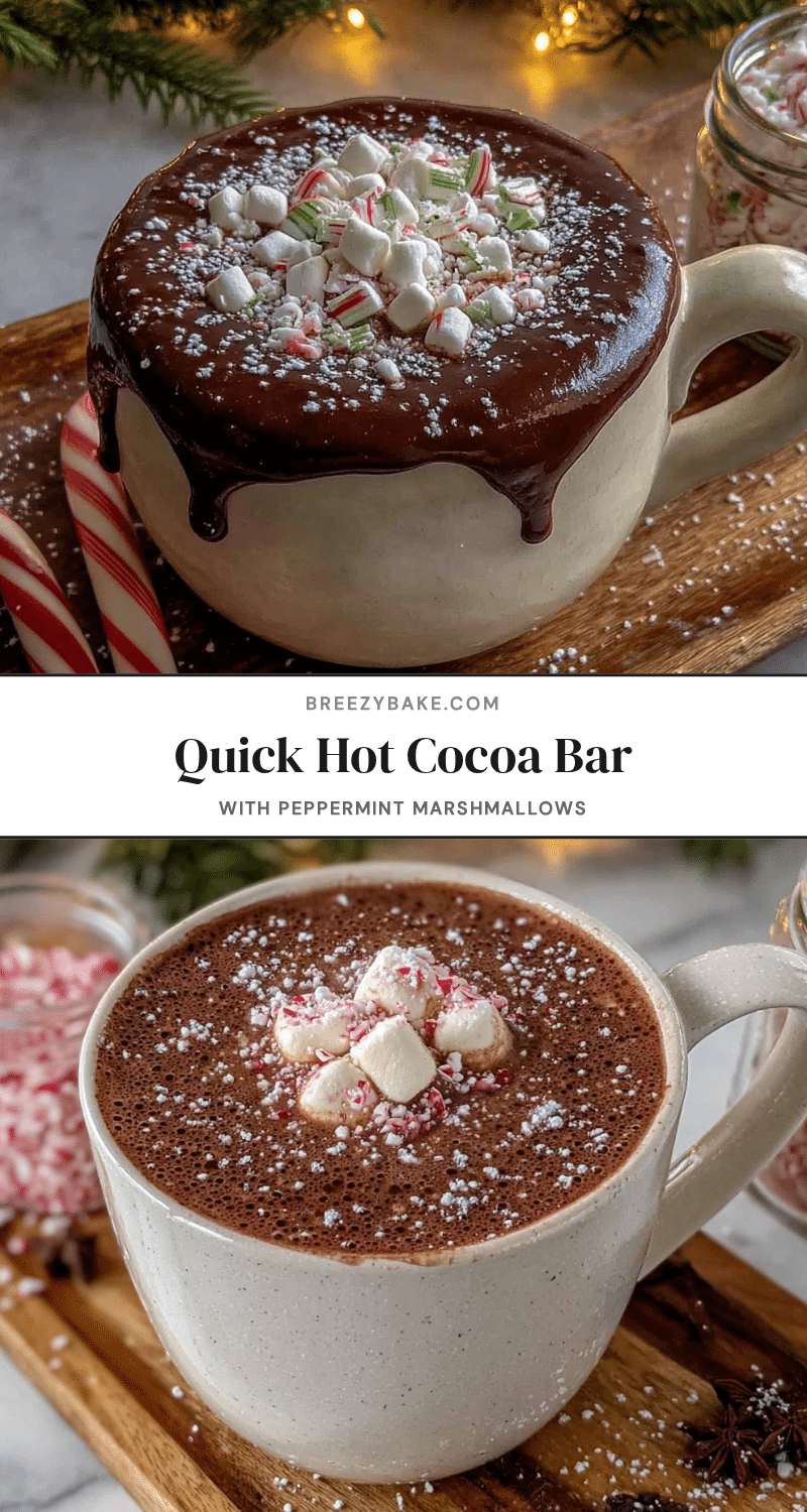 hot cocoa bar with peppermint marshmallows recipe
