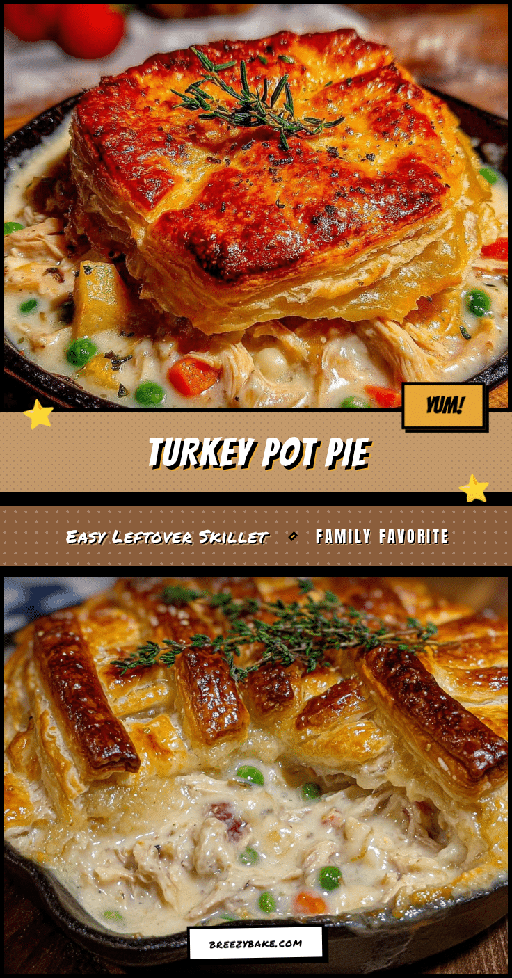 leftover turkey pot pie skillet recipe