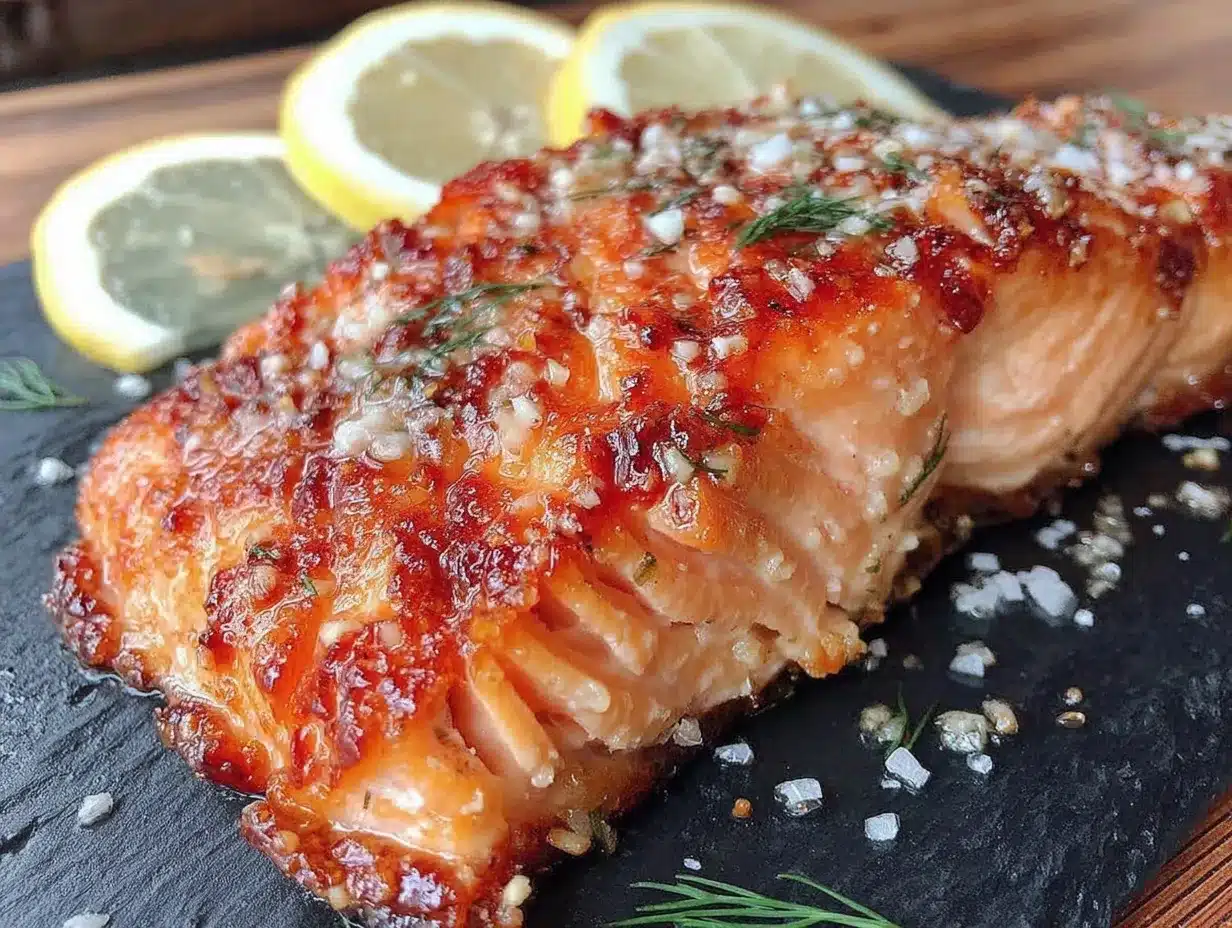 lemon butter baked salmon preparation steps