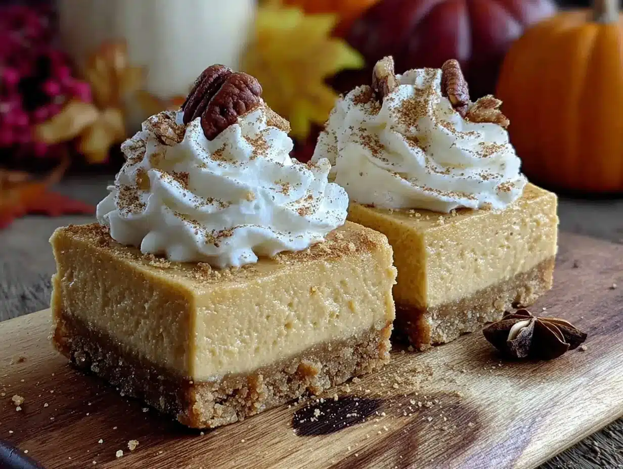 light no-bake pumpkin cheesecake bars preparation steps