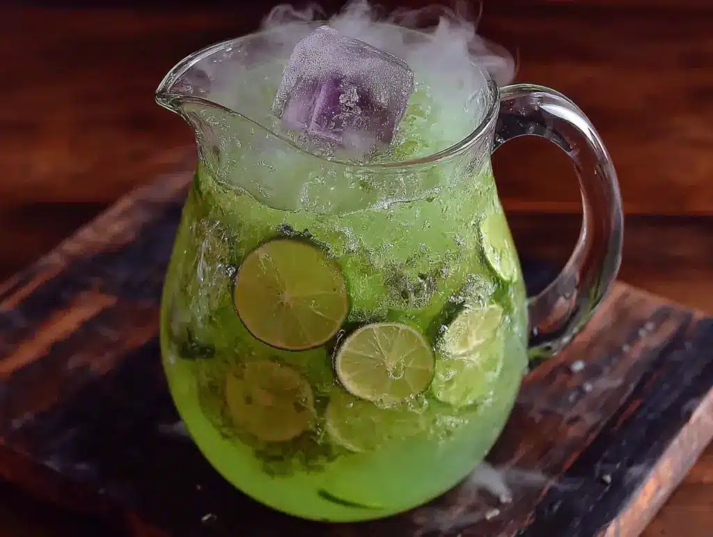 light & spooky witches brew punch - featured image