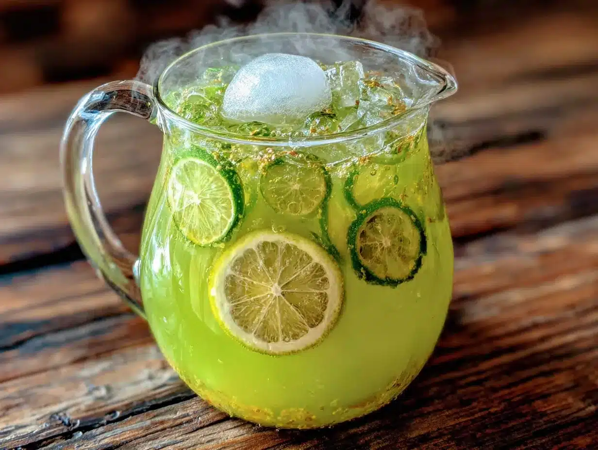 light & spooky witches brew punch preparation steps