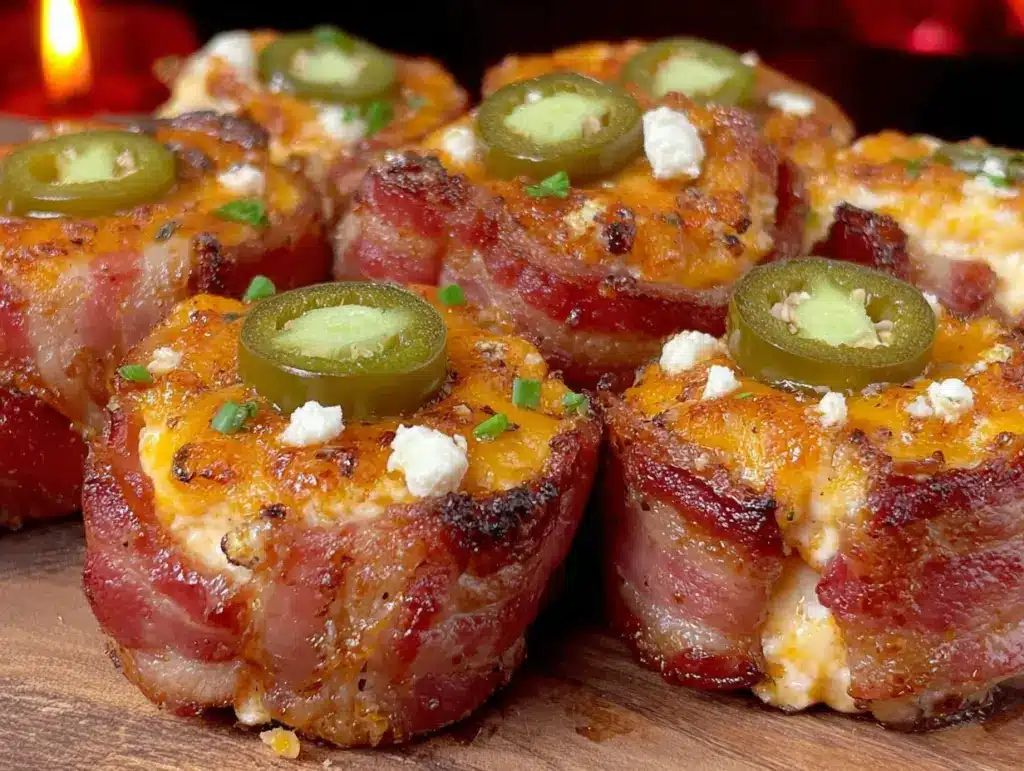 lightened up bacon jalapeno popper bites - featured image