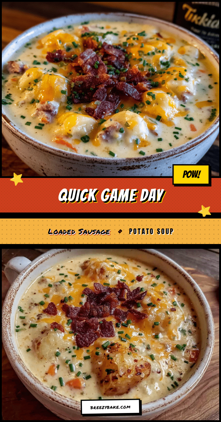 loaded sausage potato soup recipe