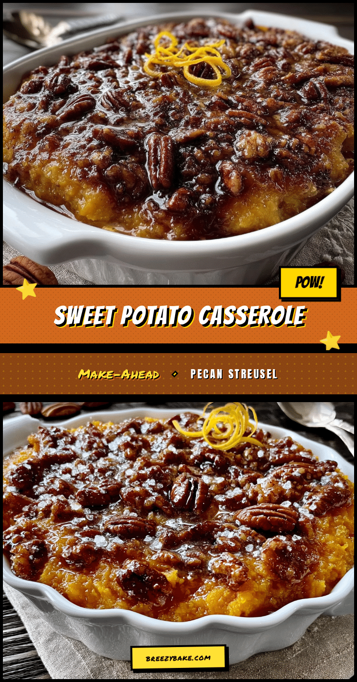 make-ahead sweet potato casserole with pecan streusel recipe