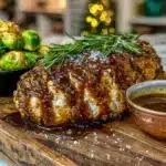 maple bourbon glazed turkey breast for two - featured image