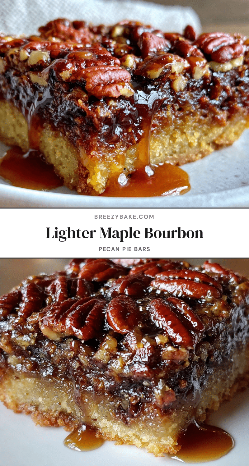 maple bourbon pecan pie bars recipe