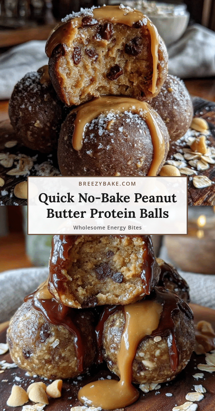 no-bake peanut butter protein balls recipe