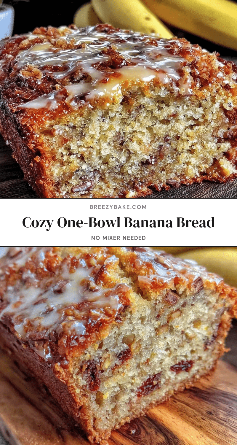 one-bowl banana bread recipe